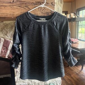 Grey animal print shirt for women. Size small.